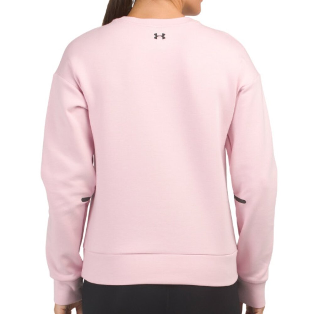 Under Armour Unstoppable Fleece Crewneck Sweatshirt Pink XXL NWT - Picture 3 of 6